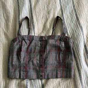 Plaid crop top